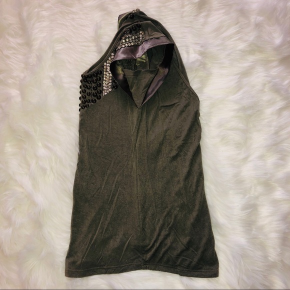 Army green blouse - Picture 3 of 3